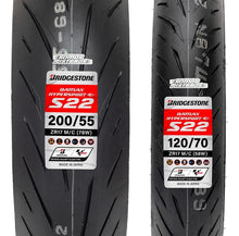 Cargar imagen en el visor de la galería, Llantas 120/70 Y 200/55 Bridgestone S22 S1000rr R1 Panigale