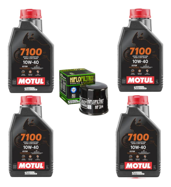 Kit Filtro Hiflo 4l Aceite Motul 7100 10w40 Gsxr 1000 1000rr
