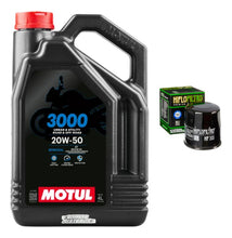 Cargar imagen en el visor de la galería, Kit Filtro Hiflo 4l Aceite Motul 3000 R1 Gsxr 1000 1000rr Zx