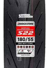 Cargar imagen en el visor de la galería, Llanta Bridgestone Battlax S22 180/55 17 R6r Zx6r Gsxr 600r
