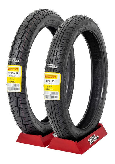 Llantas 2.75-18 Y 90/90-18 City Demon Pirelli Ft 150 Ts Ybr