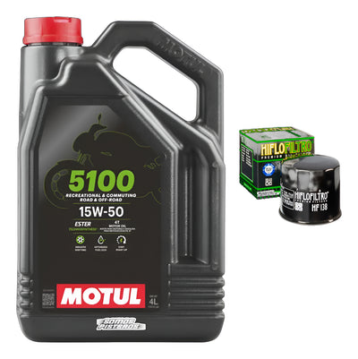 Kit Filtro Hiflo 4l Aceite Motul 5100 R1 Gsxr 1000 1000rr Zx