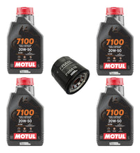 Cargar imagen en el visor de la galería, Kit Filtro 4l Aceite Motul 10w40 7100 R6 R1 Gsxr 636 600rr