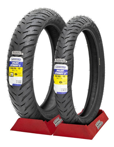 Llantas Michelin 130/70 Y 90/80 Pilot Street 2 Gsxr 150 R15