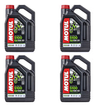 Cargar imagen en el visor de la galería, Caja 4 Pz D 4l Aceite Motul 5100 15w50 Pulsar Fz R6r R1 Gsxr