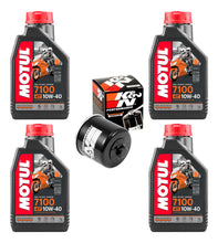 Cargar imagen en el visor de la galería, Aceite Motul 7100 Filtro K&amp;n S1000r R1 1000rr Zx6r Zx10 Gsxr