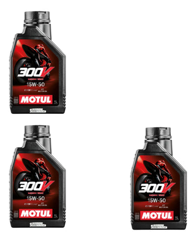 3l Aceite Moto Motul 300v Race 15w50 R6 R1 Gsxr Zx6r S1000rr