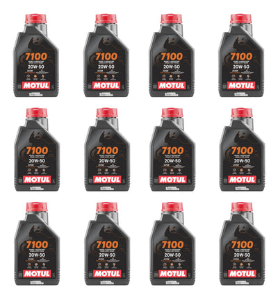 Caja 12 Pz Aceite Motul 7100 20w50 Pulsar Fz R6r R1 Gsxr Zx6