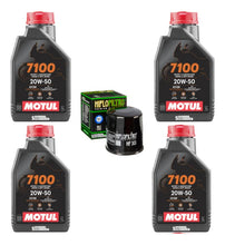 Cargar imagen en el visor de la galería, Kit Filtro Hiflo 4l Motul Aceite 7100 20w50 Gsxr 1000 1000rr