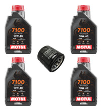 Cargar imagen en el visor de la galería, Kit Filtro 4l Aceite Motul 10w40 7100 R6 R1 Gsxr 636 600rr