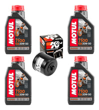 Cargar imagen en el visor de la galería, Aceite Motul 7100 Filtro K&amp;n S1000r R1 1000rr Zx6r Zx10 Gsxr