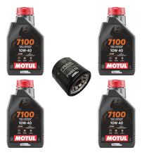 Cargar imagen en el visor de la galería, Kit Filtro 4l Aceite Motul 10w40 7100 R6 R1 Gsxr 636 600rr
