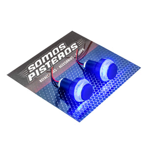 CONTRAPESOS LED 7/8 22 MM PULSAR DOMINAR FZ R6R R1 GSXR ZX6R