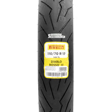 Cargar imagen en el visor de la galería, Llanta Diablo Rosso III 110/70 R17 R3 Ninja 400 Dominar Ktm