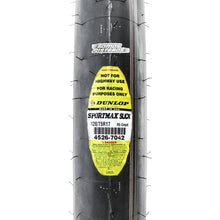 Cargar imagen en el visor de la galería, LLANTA DUNLOP 120/75 R17 SPORTMAX SLICK R5 Suave R6 V4 S1000
