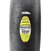 Cargar imagen en el visor de la galería, LLANTA DUNLOP 200/65 R17 SPORTMAX SLICK R7 Medio V4 S1000RR