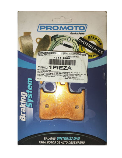 Balatas Promoto Traseras GSXR 600 750 04 05 GSXR 1000 01 06