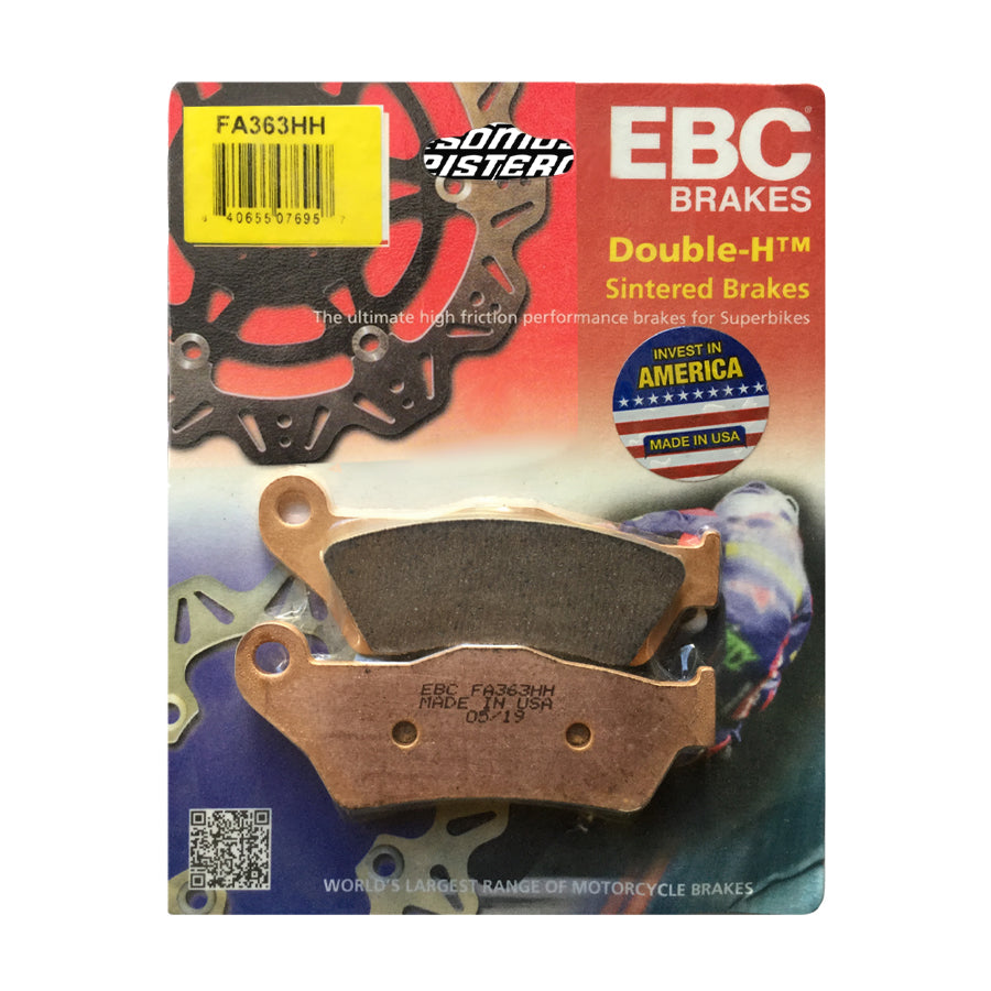 BALATAS MOTO SINTERIZADAS FA363HH EBC TRASERAS