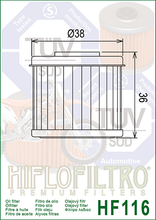 Cargar imagen en el visor de la galería, Filtro Aceite Hiflo HF-116 CRF 150 250 450 TC TE TXC 250