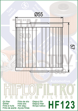 Cargar imagen en el visor de la galería, Filtro Aceite HiFlo HF-123 KL650 KLT KSF KEF KLF 200 250 300