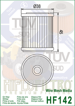 Cargar imagen en el visor de la galería, Filtro Aceite HiFlo HF-142 YFM350 YFM400 TT-R250 WR400 WR426