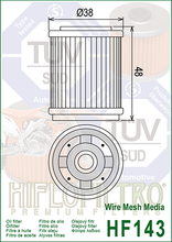 Cargar imagen en el visor de la galería, Filtro Aceite HiFlo HF-143 YFM250 TW200 TT-R230 XT350 XC125