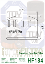 Cargar imagen en el visor de la galería, Filtro Aceite HiFlo HF-184 400 500 April 400 500 Peugeot 400