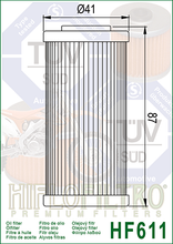 Cargar imagen en el visor de la galería, Filtro Aceite HiFlo HF-611 BMW G450X SHERCO 250 300 450
