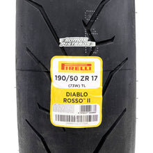 Cargar imagen en el visor de la galería, LLanta Pirelli Diablo Rosso II 190/50 ZR 17 73W R6R R1 GSXR