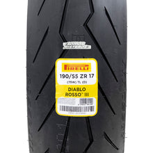 Cargar imagen en el visor de la galería, LLanta Pirelli Diablo Rosso III 190/55 ZR 17 75W ZX10R R1
