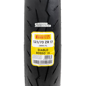 LLanta Pirelli Diablo Rosso IV 120/70 ZR 17 58W S1000RR V4