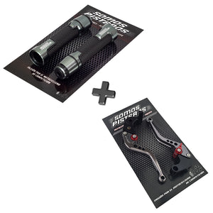 KIT PALANCAS CORTAS Y PUÑOS SP V1 R6 R1 Gsxr Zx6r 600rr R6