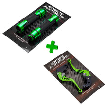 Cargar imagen en el visor de la galería, KIT PALANCAS CORTAS Y PUÑOS SP V1 R6 R1 Gsxr Zx6r 600rr R6