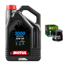 Cargar imagen en el visor de la galería, Kit Filtro Hiflo 4l Aceite Motul 3000 R1 GSXR 1000 1000RR ZX