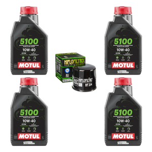 Kit Filtro Hiflo 4l Aceite Motul 5100 10W40 R1 GSXR 1000 1000RR ZX