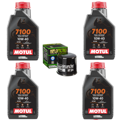 Kit Filtro Hiflo 4l Aceite Motul 7100 10W40 R1 GSXR 1000 1000RR ZX
