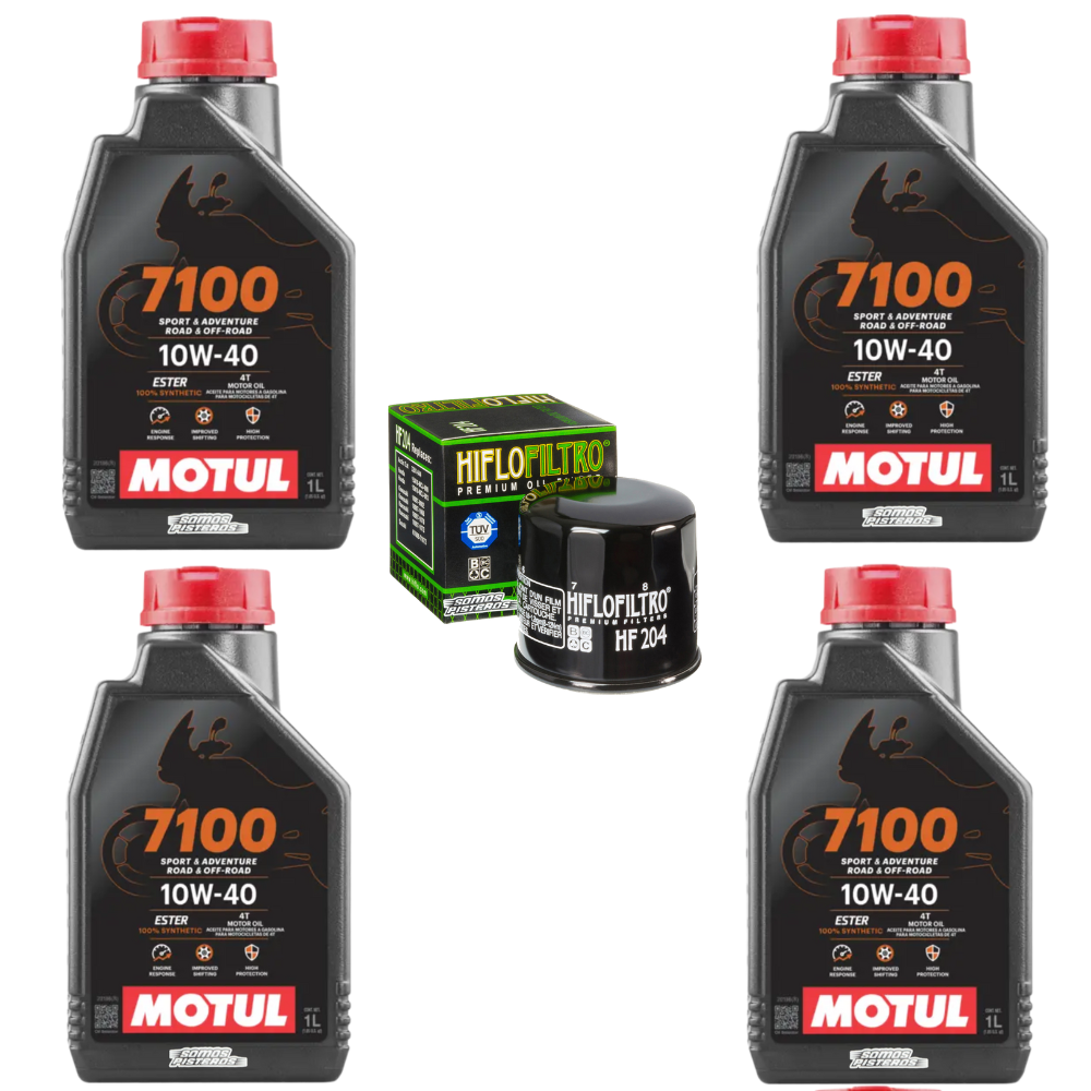 Kit Filtro Hiflo 4l Aceite Motul 7100 10W40 R1 GSXR 1000 1000RR ZX