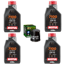 Cargar imagen en el visor de la galería, Kit Filtro Hiflo 4l Aceite Motul 7100 10W40 R1 GSXR 1000 1000RR ZX