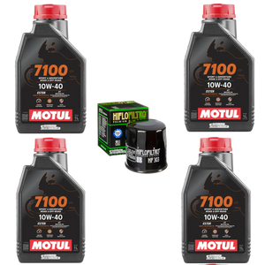 Kit Filtro Hiflo 4l Aceite Motul 7100 10W40 R1 GSXR 1000 1000RR ZX