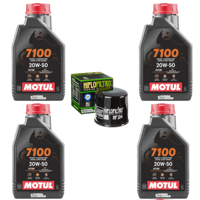 Kit Filtro Hiflo 4l Aceite Motul 7100 20W50 R1 GSXR 1000 1000RR ZX