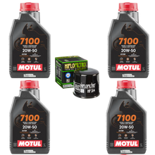 Cargar imagen en el visor de la galería, Kit Filtro Hiflo 4l Aceite Motul 7100 20W50 R1 GSXR 1000 1000RR ZX