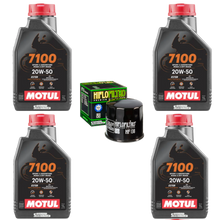 Cargar imagen en el visor de la galería, Kit Filtro Hiflo 4l Aceite Motul 7100 20W50 R1 GSXR 1000 1000RR ZX