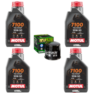 Kit Filtro Hiflo 4l Aceite Motul 7100 20W50 R1 GSXR 1000 1000RR ZX