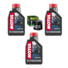 Cargar imagen en el visor de la galería, Aceite Motul 3000 20W50 Filtro HF R6r 600rr Gsxr Ninja 400 R6s FZ