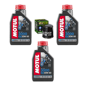 Aceite Motul 3000 20W50 Filtro HF R6r 600rr Gsxr Ninja 400 R6s FZ