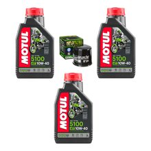 Cargar imagen en el visor de la galería, Aceite Motul 5100 10W40 Filtro HF R6r 600rr Gsxr Ninja 400 R6s FZ