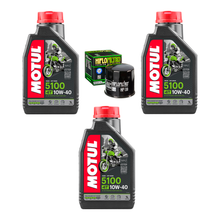 Cargar imagen en el visor de la galería, Aceite Motul 5100 10W40 Filtro HF R6r 600rr Gsxr Ninja 400 R6s FZ