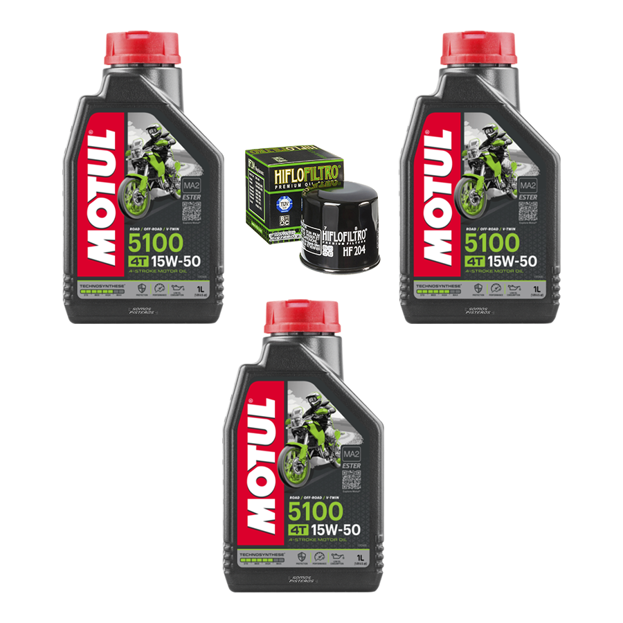 Aceite Motul 5100 15w50 Filtro HF R6r 600rr Gsxr Ninja 400 R6s FZ
