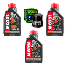 Cargar imagen en el visor de la galería, Aceite Motul 7100 10w40 Filtro HF R6r 600rr Gsxr Ninja 400 R6s FZ