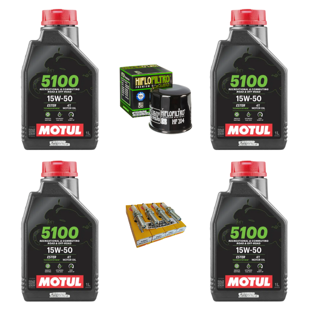 KIT DE AFINACION SERVICIO YAMAHA R1 09 21 MOTUL 5100 NGK HF